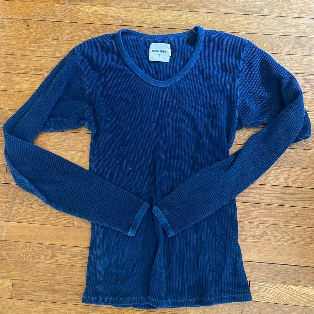 Rudy Jude Navy Long Sleeve Thermal Top